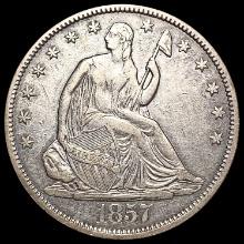 1857 Seated Liberty Half Dollar NEARLY UNCIRCULATED
