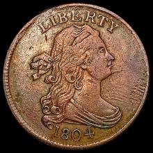 1804 Draped Bust Half Cent LIGHTLY CIRCULATED