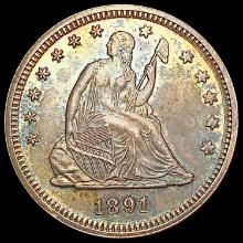 1891 Seated Liberty Quarter UNCIRCULATED