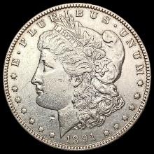 1891-CC Morgan Silver Dollar CLOSELY UNCIRCULATED