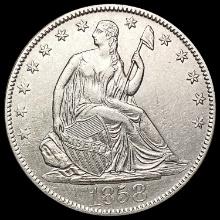 1858-O Seated Liberty Half Dollar UNCIRCULATED