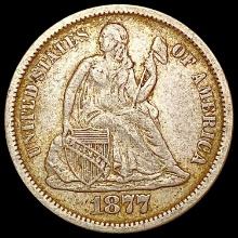 1877-CC Seated Liberty Dime CLOSELY UNCIRCULATED