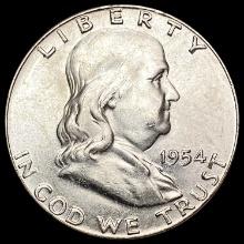 1854 Franklin Half Dollar UNCIRCULATED