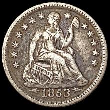 1853 Arrows Seated Liberty Half Dime NICELY CIRCULATED