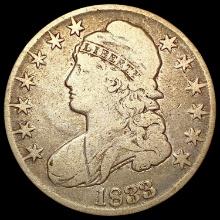 1833 Capped Bust Half Dollar NICELY CIRCULATED