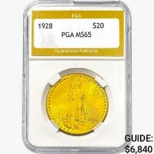 1928 $20 Gold Double Eagle PGA MS65