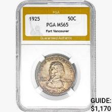 1925 Vancouver Half Dollar PGA MS65