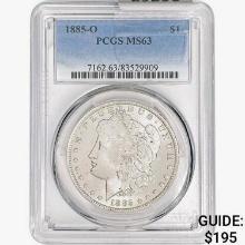 1885-O Morgan Silver Dollar PCGS MS63