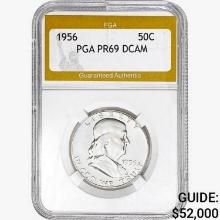 1956 Franklin Half Dollar PGA PR69 DCAM