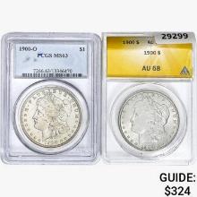 [2] 1900 Morgan Silver Dollar PCGS/ANACS