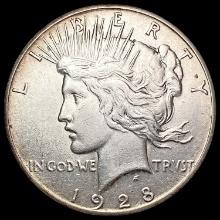 1928 Silver Peace Dollar CLOSELY UNCIRCULATED