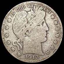 1913 Barber Half Dollar NICELY CIRCULATED