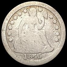 1845-O Seated Liberty Dime NICELY CIRCULATED