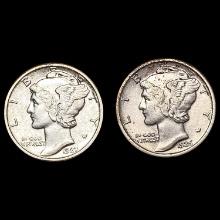 1926,1927 Mercury Dimes [2 Coins] HIGH GRADE