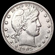 1905-S Barber Quarter CHOICE AU