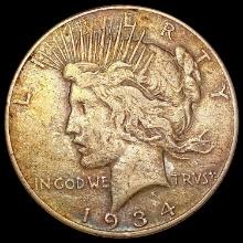 1934 Silver Peace Dollar LIGHTLY CIRCULATED