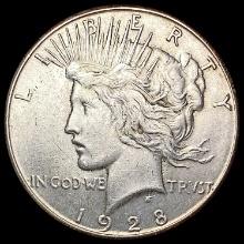 1928-S Silver Peace Dollar CLOSELY UNCIRCULATED