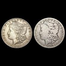 1891-O, 1896 Morgan Silver Dollars [2 Coins] HIGH GRADE