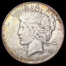 1928-S Silver Peace Dollar LIGHTLY CIRCULATED