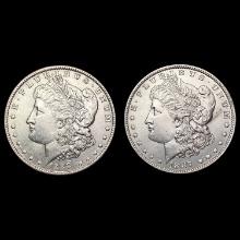 1887-O,1888 Morgan Silver Dollars [2 Coins] UNCIRCULATED