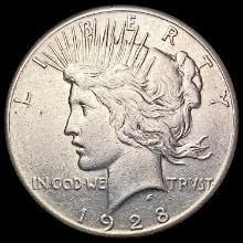 1928 Silver Peace Dollar CLOSELY UNCIRCULATED