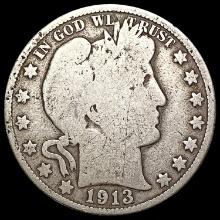 1913 Barber Half Dollar NICELY CIRCULATED