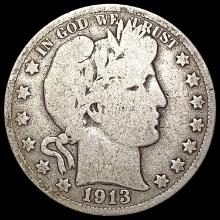 1913 Barber Half Dollar NICELY CIRCULATED