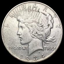 1934-D Silver Peace Dollar CLOSELY UNCIRCULATED