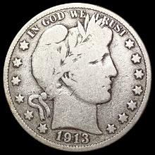 1913 Barber Half Dollar NICELY CIRCULATED