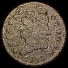 1812 Classic Head Large Cent NICELY CIRCULATED