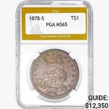 1878-S Silver Trade Dollar PGA MS65