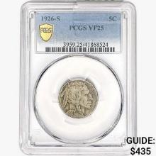 1926-S Buffalo Nickel PCGS VF25