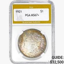 1921 Morgan Silver Dollar PGA MS67+