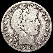 1913 Barber Half Dollar NICELY CIRCULATED