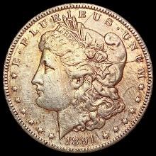 1891-CC Morgan Silver Dollar CLOSELY UNCIRCULATED