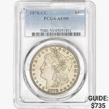 1878-CC Morgan Silver Dollar PCGS AU50