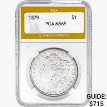 1879 Morgan Silver Dollar PGA MS65