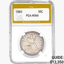 1883 Seated Liberty Half Dollar PGA MS66