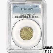 1905 Liberty Victory Nickel PCGS AU58