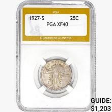 1927-S Standing Liberty Quarter PGA XF40