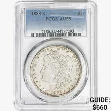 1888-S Morgan Silver Dollar PCGS AU55