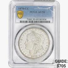 1878-CC Morgan Silver Dollar PCGS AU50