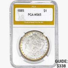 1885 Morgan Silver Dollar PGA MS65