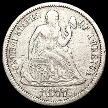 1877-CC Seated Liberty Dime LIGHTLY CIRCULATED