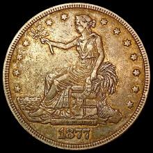 1877 Silver Trade Dollar NEARLY UNCIRCULATED