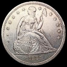 1840 Seated Liberty Dollar CHOICE AU