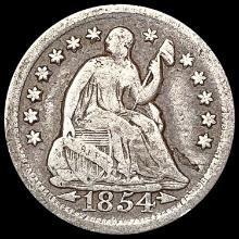 1854-O Arrows Seated Liberty Half Dime NICELY CIRCULATED