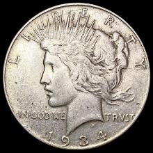 1934 Silver Peace Dollar NEARLY UNCIRCULATED