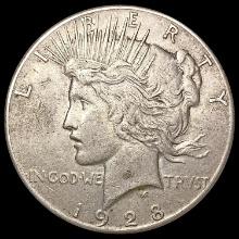 1928 Silver Peace Dollar CLOSELY UNCIRCULATED