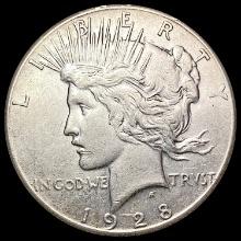 1928 Silver Peace Dollar CLOSELY UNCIRCULATED